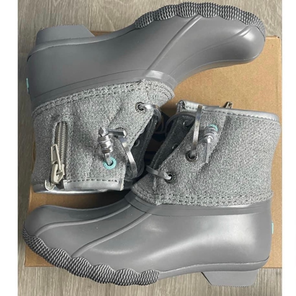 Sperry Saltwater Big Girl Boot Grey/Silver